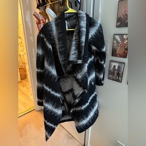 BB Dakota Stylish Black and Gray Women's wrap around  Jacket